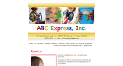 Desktop Screenshot of abcexpresspreschoolcenter.com