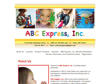 Tablet Screenshot of abcexpresspreschoolcenter.com
